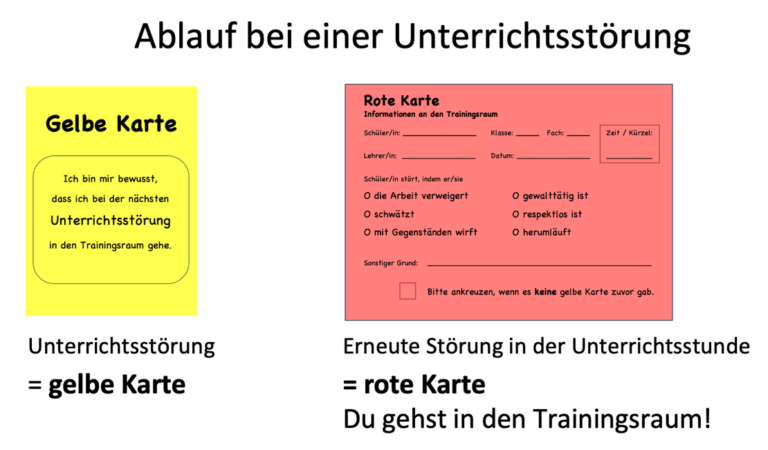 Kartensystem rote und gelbe Karte erklärt